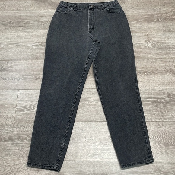 Vintage Gitano High Waisted Mom Jeans Black Wash Denim 18L - Picture 7 of 14